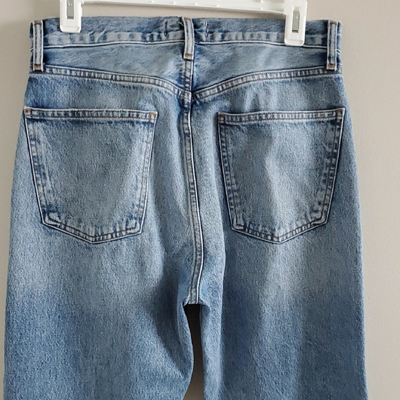 AGOLDE 90's Y2K Pinch Waist high-rise straight-leg jeans light-blue wash Sz 28 - Picture 7 of 14